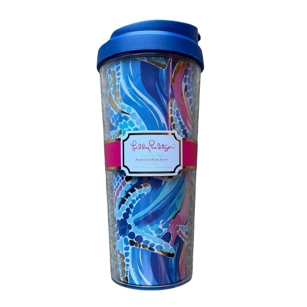 Lilly Pulitzer Ocean Jewels Thermal Travel Mug